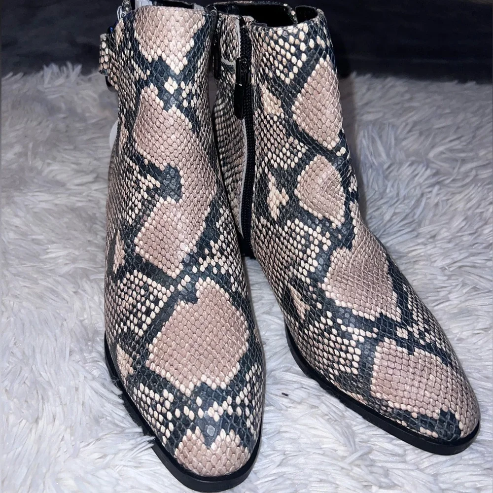 NWT Snakeskin Booties - Picture 2 of 6